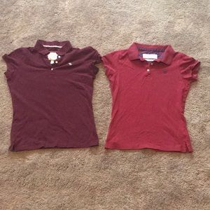 Collared short-sleeved Abercrombie and Fitch shirt
